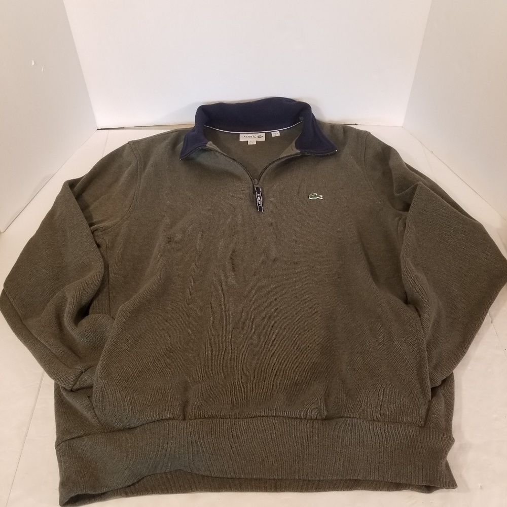 LACOSTE QUARTER ZIP PULL OVER